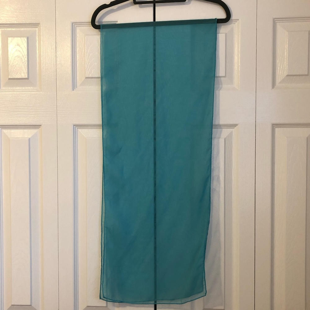Sheer Aqua Scarf